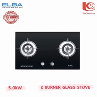 ELBA  Built in Glass Hob 2 Burner  EGH-K8842G(BK) *Authorized Dealer*