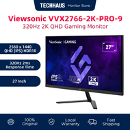 Viewsonic VX2766-2K-PRO-9 27” 320Hz 2K QHD Gaming Monitor with 2K QHD resolution 320Hz refresh rate