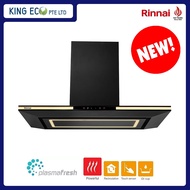 Rinnai RH-C1059-PBR Chimney Hood Sleek Matt Black Design Plasma Filter Technology