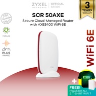 ZYXEL SCR 50AXE เราเตอร์ WiFi 6E AXE5400 Tri-Band, Secure Cloud-managed Router **ของแถมฟรีไม่มีประกัน**