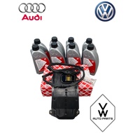 ( 100% FEBI ) AUDI Q7 3.0L 3.6L 4.2L VW TOUAREG TRANSMISSION FILTER WITH FLUID TRANSMISSION OIL KIT 