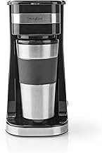 Nedis - Coffee Machine - Stainless Steel Design - Travel Mug with Lid - Double Wall Insulation - Ant