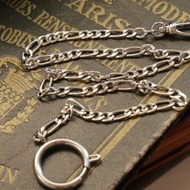 復古法國銀色懷錶鍊 手鍊 項鍊 N835