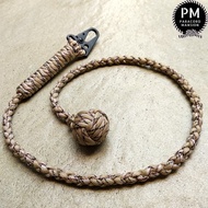 MONKEY FIST SELF DEFENSE GADGET LANYARD PARACORD 90 CM WITH STEEL BALL