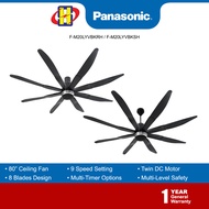 Panasonic Ceiling Fan (80 Inch) Mondo Motion Sensor Twin DC Motor Ceiling Fan F-M20LYVBKRH / F-M20LYVBKSH