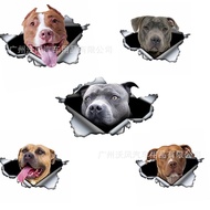 Dog Sticker Tear-Off Pit Dog Husky Car Sticker 3D Dog Tear-Off Metal Car Body Sticker P147