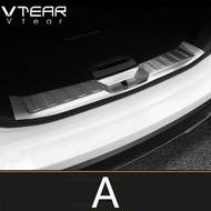 Vtear For Nissan XTrail X-TRAIL 2017-2021 door sill cover interior pedal exterior car-styling decoration chrome trim accessories parts