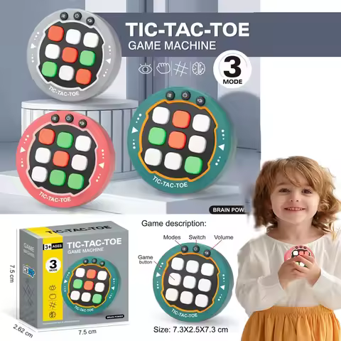 Multifunctional Electronic Tic-Tac-Toe Board Board Games Montessori Puzzle Table Game Chess Chess Se