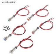 loveshopping1 P67 waterproof 6mm led metal warning indicator light 3v 5v 6v 12v 24v 220v MY