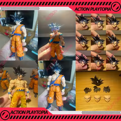 JEsse Ultra Instinct Son Goku Shf Ssj2 Headsculpts Accessories Kit Dragon Ball Model Action Figures 