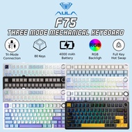 AULA F75 Tri-Mode Wireless 80 Keys 75% Mechanical Keyboard Gaming Keyboard