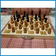 ✈ ⭕ ☇◑ Narra Wood Chess Board tournament size