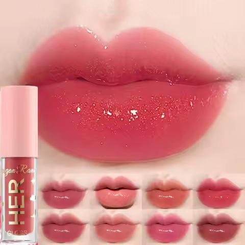 Mini 8 Colors Liquid Lip Gloss Waterproof Non-stick 24 Hours Long Lasting Velvet Matte Lipstick Lip 