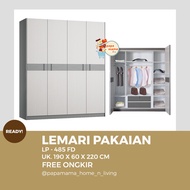 Lemari Pakaian Jumbo 4 Pintu LP 485 FD - Lemari 4 Pintu 190 cm Medan - Lemari Pakaian Murah