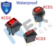 KCD 1 KCD 2 KCD 3 KCD1 KCD2 KCD3 Suis Rocker Switch Waterproof IP67 ON-OFF Rocker Switch