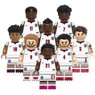 Football Action Figures Rice Stones Saka Kane Bellingham Rashford Madueke Eze Building Block Collect