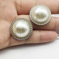 Metal Button Trench Coat Sweater Button Coat Jacket Pearl Button Alloy Pearl Combination Button VKHK