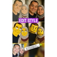 edit chatgt studio...Servis Edit Gambar, Superimposed, Enhance, Faceswap, Background,