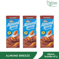 Blue Diamond Almond Breeze Almond Milk Chocolate 180mL Bundle of 3