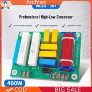 400W 4-8 Ohms 2 Way Speaker Audio Frequency Divider High Low DIY Speaker Filter