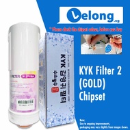 LELONG KYK Filter 2 Cartridge, N2 [GOLD Chipset 9000K] – Authentic Replacement for KYK Alkaline Ioni