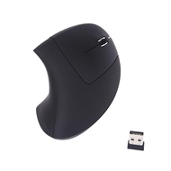 JOMAA 2.4G Wirelees เมาส์มือซ้ายแนวตั้ง Mice Ergonomic Optical 2.4G 800/1200/1600DPI ปรับข้อมือ Heal