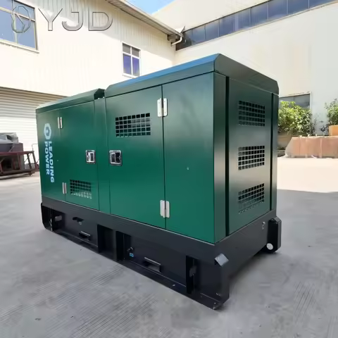 Silent Diesel Generators 400V 50kw to 150kva 3 Phase Power Maker Water Cooling 60Hz Frequency with A