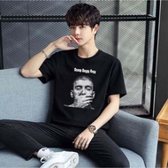 BK-666-SHORT Soft And Bouncy Fabric T-Shirt For Adults Comfortable To Wear Screen Printing