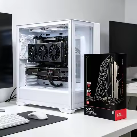 AMD Radeon RX 9070XT Gaming Graphics Card 16GB GDDR6 Triple Fan HDMI 3xDP RDNA 4