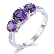 Lohaspie Đồ Trang Sức Chính Hãng 1.7 Carats Rắn Sterling Bạc 925 Nhẫn bằng đá thạch anh vàng tự nhiê