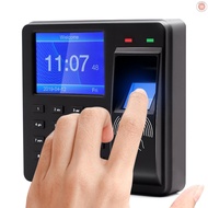 Access Control Time Attendance Machine Fingerprint/Password/ID Card Recognition Time Clock with 2.4 Inch Display Screen Employee Checking-in Recorder    【Geme7.10】