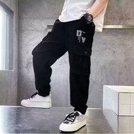 (18-52kg) Quần dài short kaki trẻ em nam quần vải kaki túi hộp thời trang cho bé trai mẫu DY size 18