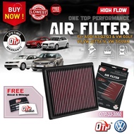 OTP Washable Drop In Air Filter Performance Volkswagen VW Audi A3 Q2 Q3 Jetta IV Golf WII Tiguan 1.4
