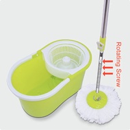 Set Alat Pel Lantai Super Spin Mop Dengan Ember Putar ROTARY MOP