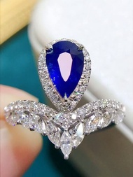 皇家藍戒指  藍寶石1.63克拉