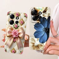 Case For Tecno Spark Go 2023 Pop 7 Pro Cover BF7 BF7h Popular Flower Soft Silicone Protect Shell For