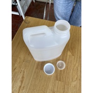 1 Liter Square Gallon Opaque With Inner Cap Outer Screw Thin And Tall Shape Retail Sale SLIM-1Litre 