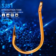 Fishing Hook Set 50pcs High carbon Steel Circle Fishing Tackles Gear Hooks 1/0#-11/0# Jig Big Fish H