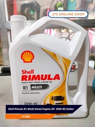 Shell Rimula R1 Multi Diesel Engine Oil  20W-40 Gallon