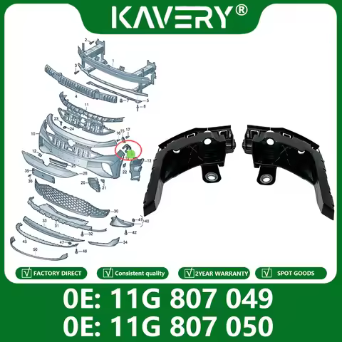 For 1pair 11G807049 11G807050 New Energy ID4 CROZZ Front Bumper Left and Right Fixed Brackets Suitab