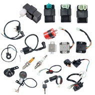 Motorcycle Parts Ignition Coil+Rectifier+CDI +Spark Plug+Relay+Electric Door Lock+Switch Dirt Bike Atv 150Cc 200Cc 250Cc Switch Assembly Coil Rectifier ATV