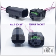 3 Pin VDO MAP Sensor Socket Wira Proton Engine Connector Manifold Air Pressure Soket Wire Wiring Ker