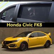 Magnet For Honda Civic FK8 Car Window Sunshade Sun Shade Car Curtains UV Protection Car Accessories