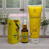 Temulawak Package 2IN1 TEMULAWAK SERUM ESSENCE+FACIAL FOAM TEMULAWAK VNATURAL