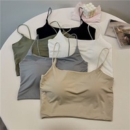 Ice Silk Sling Seamless Vest - Ultra-Short Tube Top - Summer Underwear Set