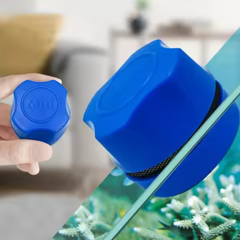 Aquarium Cleaning Magnet Fish Tank Clean Glass Scrubber Tool Double-Sided Algae Moss Removal Suspens