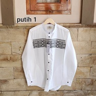 KEMEJA KOKO PUTIH MUSLIM KINARO TERBARU VIRAL 2023