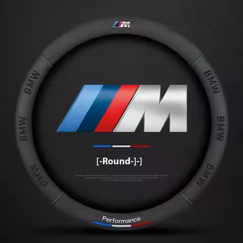 Car Anti-Slip Suede Steering Wheel Cover For BMW M Performance E39 E46 E60 E70 E90 F10 F15 F20 F25 F