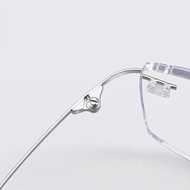 Frame kacamata minus pria wanita tanpa bingkai Frameless FL12 Rimless