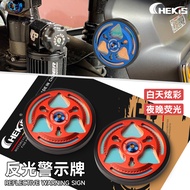 Chekis for YAMAHA XMAX300 XMAX250 V3 V2 V1 Modified reflective sign luminous warning film light alum